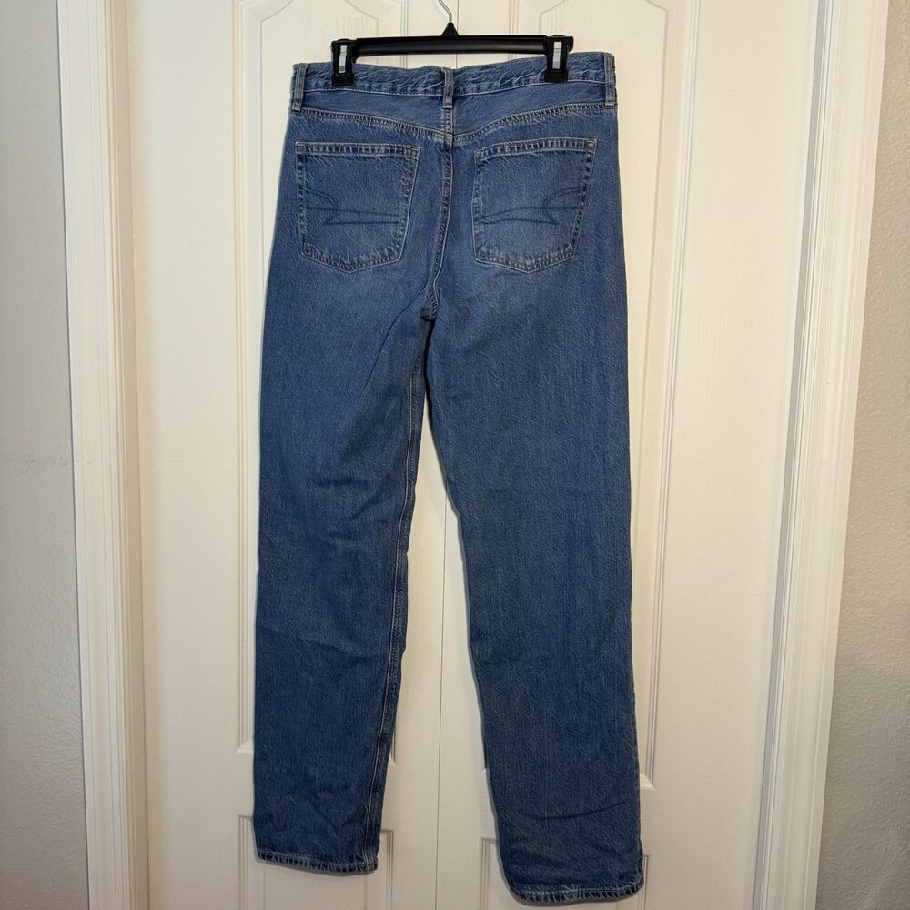 American Eagle Outfitters 90s Straight Jeans - Medium Blue Denim - Picture 2 of 6